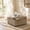 Camel, variant on Noble House 30" Square Storage Ottoman with Tufted Top, Nailhead Trim, Coffee