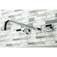 thumbnail image 2 of Kingston Brass KS6041CKL Kaiser Two-Handle Wall Mount Roman Tub Faucet, Polished Chrome, 2 of 7