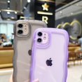 thumbnail image 5 of Phone Case for iPhone 11 6.1 inches, Soft Transparent TPU Wavy Edges Precise Camera Protection Shockproof Phone Covers for Women Men Boy Girls(Purple), 5 of 12