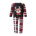 thumbnail image 3 of Family Christmas Elk Pattern Round Neck Long Sleeves Pajamas Trousers, 3 of 8