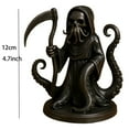 thumbnail image 3 of WHEANG Gothic Statue Dark Decorative Sculpture The Grim Holding A Is Suitable For Halloween Desktop Role Playing Game Props, 3 of 5