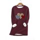thumbnail image 1 of Puntoco Sudadera con estampado de forro polar grueso para mujer Ropa interior cálida Liquidación Puntoco Puntoco-7244, 1 of 3