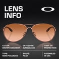 thumbnail image 4 of Oakley OO4079 Feedback Pilot Shaped Non-Polarized Sunglasses for Women - Includes Official Eyewear Kit - Rose Gold Frame with Brown Gradient Lens, 4 of 7
