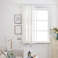 thumbnail image 4 of Cortinas romanas con lazo bordado floral Tap Top Sheer Balcón Cortina de ventana Paneles de cenefa Advancent JJ23235-01, 4 of 6