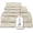 Beige, variant on Premium Staple Cotton Bathroom Towel Set - Gray 600 GSM 6-Piece Luxury Bath Towel Set 3 Stripe - 2 Bath Towels, 2 Hand Towels & 2 Washclothes Set - High Absorbent & Quick Dry for Gym, Spa, Hotel