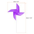 thumbnail image 2 of 25pcs Windmills for the Yard Garden 17 Inch x 9.1 Inch 4 Leaves, Purple, 2 of 6