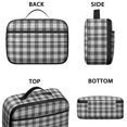 thumbnail image 3 of White and Black Checkered Pattern Insulated Lunch Bag Teens,Bento School Lunch Bag for Teens for Work,Picnic or Travel 10.6x7.7x4.3 Inches,12 Can Capacity, 3 of 6