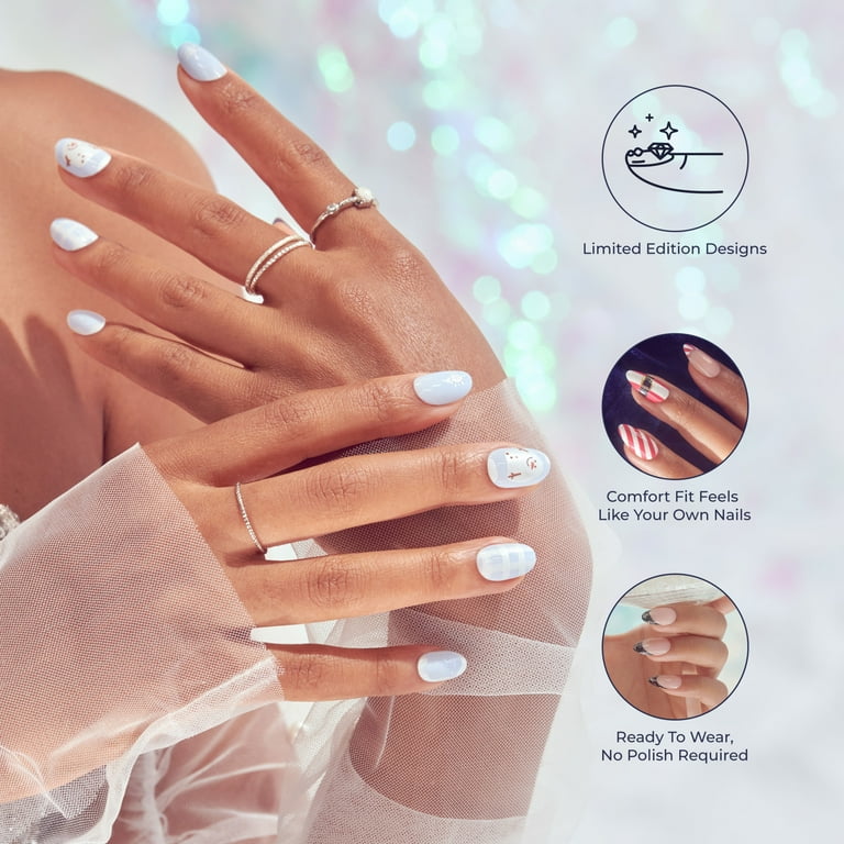 KISS Voguish Fantasy, Holiday Press on Nails, Silent Angels