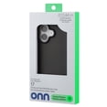 thumbnail image 1 of onn Translucent Hard Shell Bumper Phone Case for iPhone 17, Black, 1 of 5