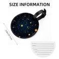 thumbnail image 5 of Cancer Constellation 2Pcs PU Leather Round Luggage Tags with Privacy Cover and Name ID Tag for Suitcase, Handbags, Backpacks, School Bags, 5 of 6