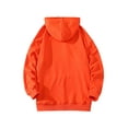 thumbnail image 3 of Avamo Mens Leisure Pullover Plain Sport With Pocket Orange L, 3 of 3