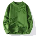 thumbnail image 4 of Nuevo suéter con agujeros y diseño de moda para otoño e invierno, suéteres de cachemira suaves y cálidos para hombre, jerséis navideños de alta gama para hombre, 4 of 4