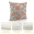 thumbnail image 4 of YINGXI Throw Pillow Cushion Cover, Pink Tulip Flower Silhouettes Pattern Abstract Stems Buds Print, Decorative Square Accent Pillow Case,White Coral 24x24in, 4 of 5