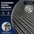 thumbnail image 5 of 20'x20' Galvanized Steel Carport Canopy, Heavy Duty Triangle Reinforced Frame, UV-Proof Waterproof Roof, Large Capacity for Car, SUV, Boat, Tractor, 5 of 10
