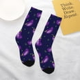 thumbnail image 4 of Uemuo Eggplant Printed Kids Boys Socks Seamless Crew Socks Crazy Funny Athletic Sport Socks for Children, 4 of 6