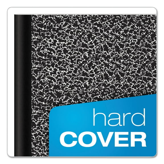 1PC TOPS Composition Book, Wide/Legal Rule, Black Marble Cover, (100) 9.75 x 7.5 Sheets