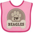 thumbnail image 3 of Inktastic Beagle Dog Lover Boys or Girls Baby Bib, 3 of 4