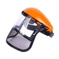 thumbnail image 4 of Protector facial para motosierra, protectores cómodos de llevar, casco protector para motosierra Naranja, 4 of 8
