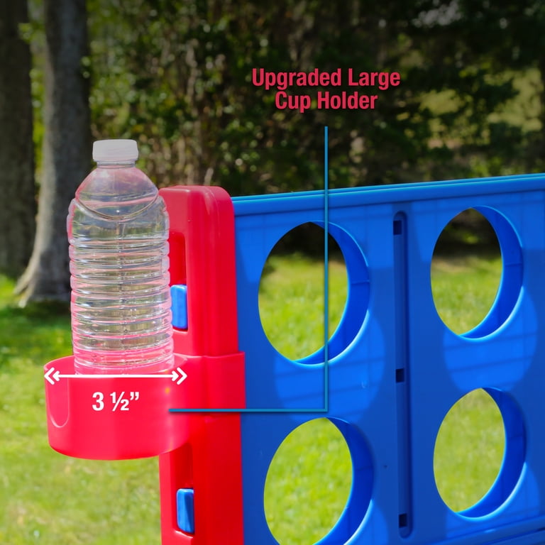 Giant 4 in a Row Plastic Outdoor/Indoor Game Set, 47.5 in x 11 in