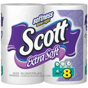 Scott Extra Soft Bathroom Tissue, 4ct