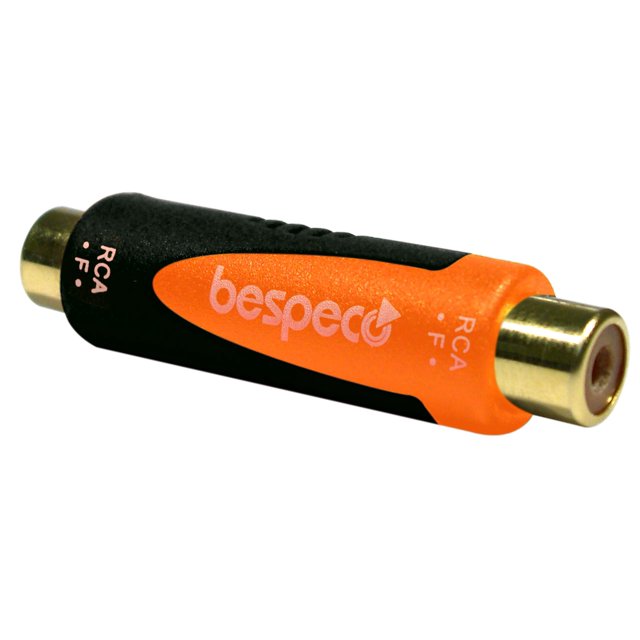 Adaptador Bespeco SLAD310 RCA hembra a hembra chapado en oro