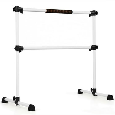Barara King 4 Feet Portable Ballet Barre with Adjustable Height-Gray