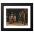 thumbnail image 2 of Gyula Tornai 24x20 Black Modern Framed Museum Art Print Titled - Indian Procession with Elephant, 2 of 5