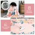 thumbnail image 6 of Hasoo Washable Large 10' x 13' Area Rug for Living Room Modern Indoor Scalloped Carpet Non-shedding, Pink, 6 of 6