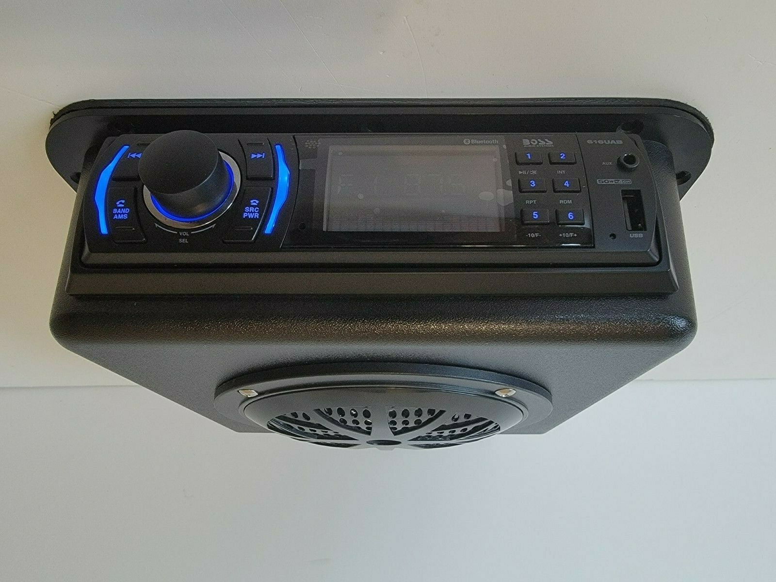 Golf Cart UTV Overhead Stereo Radio Console Bluetooth! EZ GO Club Car Yamaha RZR