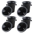 thumbnail image 1 of 26-27 4x Wine Dump Black Plastic Wine Spittoon - Standard Size With Black Funnel Champagne Bucket, 1 of 4