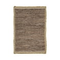 thumbnail image 1 of Hand-Woven Kerani Leather, Cotton, and Jute Indoor Area Rug by Blue Nile Nills - 2' x 3', Desert Taupe, 1 of 9