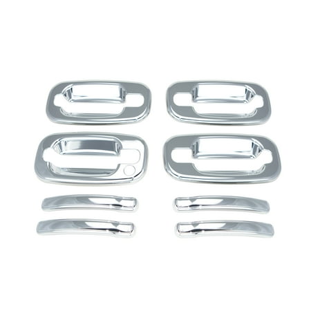 Door Interior Handle 2004 Gmc 00-06 Chevy Chevrolet Suburban / 00-06 Chevy Chevrolet Tahoe /99-06 Chevy Chevrolet Silverado / 02-06 Chevy Avalanche/ 00-06 GMC Yukon / 99-06 GMC Sierra Door Handle Covers 4Dr W/O Passenger Key Hole ()
