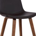 thumbnail image 5 of 35" Brown Faux Leather And Iron Counter Height Bar Chair, 5 of 9