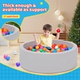 thumbnail image 3 of Piscina de bolas de espuma Wilwolfer para niños pequeños con 100 bolas, tamaño grande, 3 of 5