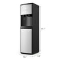 thumbnail image 4 of Bottom Loading 5 Gallon Water Cooler Dispenser Hot/Cold/Room 3 Temperature Compressor Cooling with Child Safety Lock(Silver,Black), 4 of 9