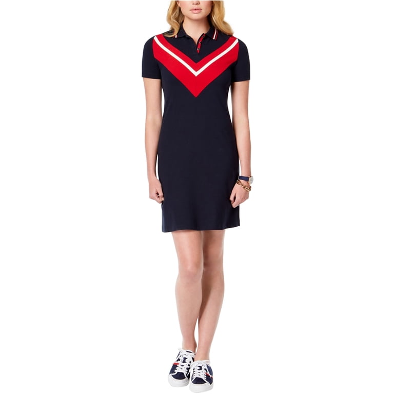 Tommy Hilfiger Womens Chevron Shirt Dress, Blue, Large - Walmart.com Tommy Hilfiger Womens Chevron Shirt Dress, Blue, Large - Walmart.com