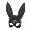 thumbnail image 1 of Cubierta de oreja de conejo, de conejo con orejas de conejo para adultos,color negro,para mujeres y hombres,Accesorio de disfraz para cubrir ,Señoras Props Sunnimix Cubierta de oreja de conejo, 1 of 8