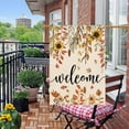 thumbnail image 2 of Welcome Fall Maple Leaves Garden Flag Blurap Vertical Double Sided 28x40inch Autumn Sunflowers Small Garden Flag for Outside Fall Thanksgiving Farmhouse Seasonal Holiday Yard Décor, 2 of 6