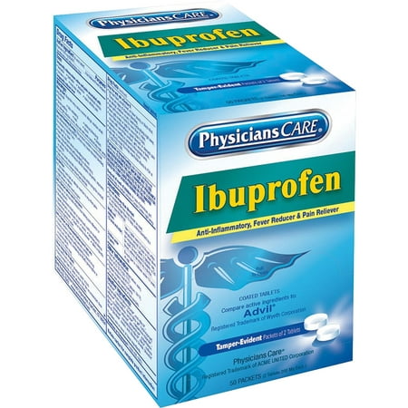 Physicians Care Ibuprofen Tablets, 50 Two-Packs /2 Boxes 