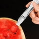 thumbnail image 4 of Cateissary Cortador de sandía de acero inoxidable, rebanada y cubito de sandía sin esfuerzo con herramienta 3 en 1, cubo de melón Cocina y Comedor 2 piezas, 4 of 6