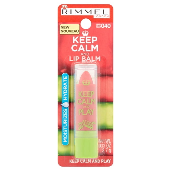 Rimmel Keep Calm and Kiss Lip Balm, Berry Blush, .13 oz
