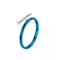 thumbnail image 3 of HOOUN 2mm Gold Plated Stainless Steel Stackable Ring Wedding Band Women Men size 3-13-rose gold-9, 3 of 9