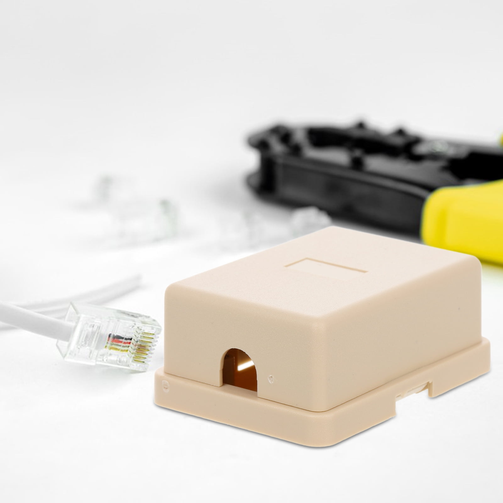 Telephone Single Hole Junction Box 4-way Telephone Splitter Splitter Supplies 4-way Landline Splitter Landline Supplies