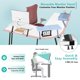 thumbnail image 5 of Home Office Writing Desk Modern L-Shape Computer Desk,Metal, 51.18 x 19.68 x 29.13 Inches My Lux Decor Round, 5 of 8