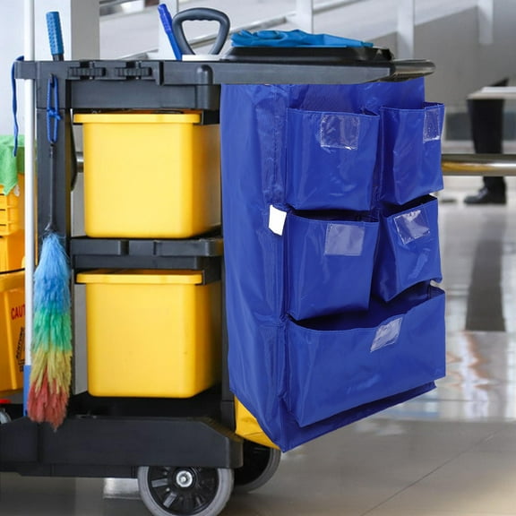 FRCOLOR Janitorial Bag Cleaning Cart Bag Replacement Housekeeping Bag Trash Collecting Bag Replacement Janitorial Bag Janitorial Cart Bag Cleaning Cart Bag