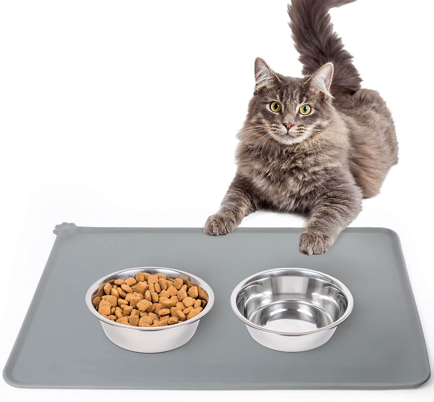 Rubber Nonslip Feeding Bowl Mat For Cat/Kitten Dog/Puppy Food/Water 