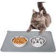 thumbnail image 5 of Silicone Cat Dog Food Mat,Waterproof Pet Feeding Mat with Lips Non-Slip Dog Bowls Mat for Food and Water, 5 of 6