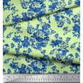 thumbnail image 2 of Soimoi Poly Georgette Tissu Feuilles & Tissu Imprimé Artistique Floral 1 Yard 42 Inch Wide, 2 of 4