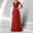 Red, variant on Oplxuo Women's Sequins Patchwork Tulle Maxi Dress, Cap Sleeve Elegant Empire Waist Swing Cocktail Party Evening Dresses