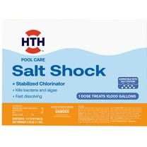 HTH Salt Shock Fast Dissolving Pool Chemical for Chlorine Generators, 3.75 lbs, 5 Pack